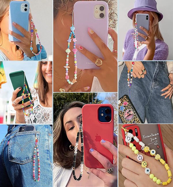 Beaded phone lanyard fruits